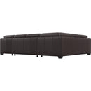  Palliser Barrett Leather 3 pc Sectional 77558-39/77558-14/77558-15-SARATOGA-BRUNETTE IMAGE 3