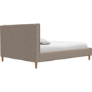  Palliser Sebring California King Upholstered Platform Bed 77137-C1/79006-CR/79005-CW-PESCARA-PEBBLE IMAGE 5