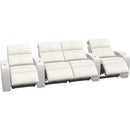  Palliser Flicks 41416 4-Seat Straight Home Theater Seating - Evoque Mist IMAGE 2