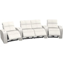  Palliser Flicks 41416 4-Seat Curved Home Theater Seating - Evoque Mist IMAGE 2