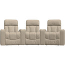  Palliser Paragon 41417 3-Seat Power Curved Home Theater Seating - Bali Harvest IMAGE 2