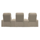  Palliser Paragon 41417 3-Seat Power Curved Home Theater Seating - Bali Harvest IMAGE 4