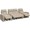  Palliser Paragon 41417 4-Seat Power Straight Home Theater Seating - Bali Harvest IMAGE 2