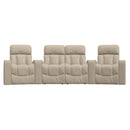  Palliser Paragon 41417 4-Seat Power Curved Home Theater Seating - Bali Harvest IMAGE 2