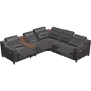  Palliser Apex Power Reclining Leather 6 pc Sectional 44008-5H/44008-F2/44008-1H/44008-19/44008-S1/44008-4H-REIN-BASALT IMAGE 2