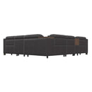  Palliser Apex Power Reclining Leather 6 pc Sectional 44008-5H/44008-F2/44008-1H/44008-19/44008-S1/44008-4H-REIN-BASALT IMAGE 4