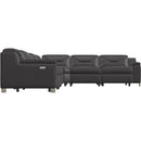 Palliser Apex Power Reclining Leather 6 pc Sectional 44008-5W/44008-F2/44008-S2/44008-19/44008-S2/44008-4W-REIN-BASALT IMAGE 3