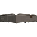  Palliser Lotus Power Reclining Leather 6 pc Sectional 44012-5H/44012-F2/44012-1H/44012-19/44012-S1/44012-4H-EVOQUE-STONE IMAGE 4