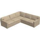  Palliser Madison Sleep Leather Queen Sleeper Sectional 77660-39/77660-29-CATRIN-GRECIAN-LINEN IMAGE 1