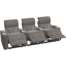  Palliser Vivid 41095 3 pc Straight Home Theather Seating - Bali Marble IMAGE 2