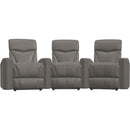 Palliser Vivid 41095 3 pc Curved Home Theather Seating - Bali Marble IMAGE 2