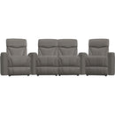  Palliser Vivid 41095 4 pc Curved Home Theather Seating - Bali Marble IMAGE 2