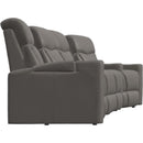  Palliser Vivid 41095 4 pc Curved Home Theather Seating - Bali Marble IMAGE 3
