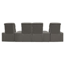  Palliser Vivid 41095 4 pc Curved Home Theather Seating - Bali Marble IMAGE 4