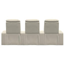  Palliser Vertex Leather 3-Seat Home Theatre Seating 41470-1L/41470-3L/41470-3L-SOLANA-TUSK IMAGE 5