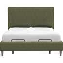  Palliser Sebring Queen Upholstered Platform Bed 77137-Q2/79006-QM/79005-QA-PESCARA-AVOCADO IMAGE 3