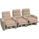  Palliser Beckett 41473 Straight 3-Seat Home Theatre Seating - Torrey Cashmere IMAGE 2