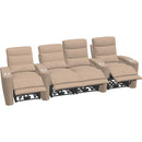  Palliser Beckett 41473 Straight 4-Seat Home Theatre Seating - Torrey Cashmere IMAGE 2