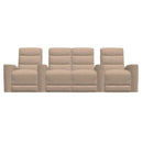  Palliser Beckett 41473 Straight 4-Seat Home Theatre Seating - Torrey Cashmere IMAGE 3