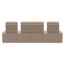  Palliser Beckett 41473 Straight 4-Seat Home Theatre Seating - Torrey Cashmere IMAGE 5