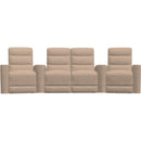  Palliser Beckett 41473 Curved 4-Seat Home Theatre Seating - Torrey Cashmere IMAGE 3