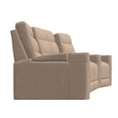  Palliser Beckett 41473 Curved 4-Seat Home Theatre Seating - Torrey Cashmere IMAGE 4