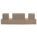  Palliser Beckett 41473 Curved 4-Seat Home Theatre Seating - Torrey Cashmere IMAGE 5