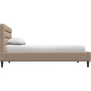  Palliser Novella Full Upholstered Panel Bed 77141-F1/79006-FR/79005-FW-TORREY-CASHMERE IMAGE 4