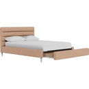 Palliser Novella California King Upholstered Panel Bed with Storage 77141-C1/79006-CD/79004-CB/79005-CW-CLASSIC-BUFF IMAGE 2