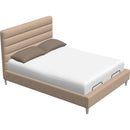  Palliser Novella King Upholstered Platform Bed 77141-K2/79006-KM/79005-KA-TORREY-CASHMERE IMAGE 1