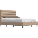  Palliser Novella King Upholstered Platform Bed 77141-K2/79006-KM/79005-KA-TORREY-CASHMERE IMAGE 5