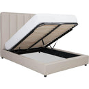  Palliser Verttia Queen Upholstered Panel Bed with Storage 77140-Q2/79006-QL/79005-QG-SOLANA-TUSK IMAGE 2