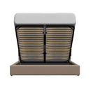  Palliser Verttia California King Upholstered Panel Bed with Storage 77140-C2/79006-CL/79005-CG-TORREY-CASHMERE IMAGE 4
