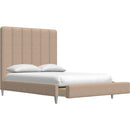  Palliser Verttia California King Upholstered Panel Bed with Storage 77140-C3/79006-CD/79004-CB/79005-CW-TORREY-CASHMERE IMAGE 5